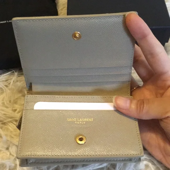 YSL Wallet in Sea Salt colour - Picture 6 of 13